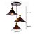 billiga Klusterdesign-vintage industriell metall skugga hänge lampa 3-huvud ljuskrona vardagsrum matsal