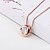 cheap Necklaces-Women&#039;s Crystal / Cubic Zirconia Pendant Necklace / Chain Necklace - Rose Gold Plated Sweet, Fashion, Elegant Rose Gold Necklace For Wedding, Party