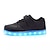 ieftine Pantofi LED-Fete Adidași LED Pantofi Usori Încărcare USB PU Anti-Alunecare Pantofi LED Copii mici (4-7 ani) Copii mari (7 ani +) De Atletism Dantelă LED Luminos Negru Roșu Roz Toamnă Iarnă