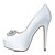 Χαμηλού Κόστους Παπούτσια Γάμου-Γυναικεία Γαμήλια παπούτσια Γάμου Πάρτι &amp; Βραδινή Έξοδος Καλοκαίρι Τεχνητό διαμάντι Ανοικτή Μύτη Βασική Γόβα Σατέν Λευκό Ασημί Κόκκινο