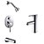 cheap Faucet Sets-Faucet Set - Rain Shower / Wall Mount Chrome Tub And Shower One HoleBath Taps