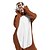 levne Kigurumi pyžama-Dospělé Pyžamo Kigurumi Komiks Lenochod Zvířecí Overalová pyžama polar fleece Hnědá Kostýmová hra Pro Dámy a pánové Oblečení na spaní pro zvířata Karikatura Festival / Svátek Kostýmy