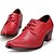 baratos Sapatos Oxford para Homem-Homens Sapatos Confortáveis Sintéticos Outono / Inverno Oxfords Vermelho / Marron / Preto / Festas &amp; Noite / Festas &amp; Noite