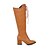 cheap Women&#039;s Boots-Women&#039;s Lace up Leatherette Spring / Fall Comfort / Riding Boots / Fashion Boots Boots Pointed Toe Knee High Boots Rivet Black / Brown