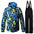 voordelige Ski-kleding-Wild Snow Heren Ski-jack &amp; broek Skiën Wandelen Meerdere Sporten Winddicht Warm Ventilatie Polyester Sportoutfits Skikleding / Winter