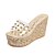 baratos Sandálias de mulher-Mulheres Sapatos Borracha Primavera / Outono Plataforma Básica Saltos Dourado / Prata