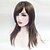 cheap Synthetic Trendy Wigs-Synthetic Wig Straight Straight Layered Haircut With Bangs Wig Medium Length Brown Synthetic Hair Women&#039;s Side Part Brown