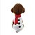 billiga Hundkläder-Katt Hund T-shirt Väst Hundkläder Vit Röd Kostym Terylen Bokstav &amp; Nummer Ny Ledigt / vardag Håller värmen S M L
