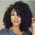 cheap Human Hair Lace Front Wigs-Human Hair 13x4 Lace Front Wig Bob Layered Haircut With Bangs Brazilian Hair Kinky Curly Wig 130% Density with Baby Hair Natural Hairline Unprocessed For Women&#039;s Medium Length Human Hair Lace Wig