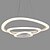 cheap Circle Design-3-Light Modern Acrylic Triangle Simplicity LED Pendant Lights Three Rings Indoor Light For Office Living Room Bedroom Restaurant