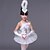 abordables Tenues de danse enfants-Ballet Robe Plumes / Fourrure Paillette Utilisation Sans Manches Taille haute Spandex