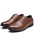baratos Sapatos Oxford para Homem-Homens Oxfords Sapatos formais Festas &amp; Noite Microfibra Preto Marron Primavera Verão