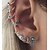 cheap Men&#039;s Earrings-Men&#039;s Women&#039;s Stud Earrings Clip on Earring Mismatched cuff Moon Star Daisy Bohemian Earrings Jewelry Silver For Daily Going out 8pcs