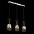 cheap Island Lights-3-Light 60 cm LED Pendant Light Metal Glass Cluster Others Modern Contemporary 110-120V / 220-240V