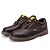 baratos Sapatos Oxford para Homem-Homens Sapatos Confortáveis Primavera / Outono Casual Oxfords Couro Ecológico Castanho Claro / Castanho Escuro / Preto
