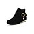 cheap Women&#039;s Boots-Women&#039;s Suede Shoes Nubuck leather Spring / Fall Bootie Boots Round Toe Booties / Ankle Boots Imitation Pearl / Buckle Black / Yellow / Red