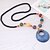 ieftine Coliere la Modă-Women&#039;s Long Pendant Necklace Resin Ladies Asian European Fashion Red Light Blue Dark Green Necklace Jewelry For Daily
