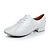 cheap Ballroom Shoes &amp; Modern Dance Shoes-Latin Shoes Leatherette Sneaker / Full Sole Trim Chunky Heel Customizable Dance Shoes White / Black / Professional