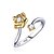 olcso Gyűrűk-Páros gyűrűk Gyémánt Kéttónusú Arany Fehér Arannyal bevont Korona Divat 1 Egy méret / Női / Női / Kocka cirkónia / Band Ring