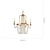 tanie Design świeczkowy-4-Light 50 cm Crystal / Mini Style Chandelier Metal Glass Brass Rustic / Lodge / Traditional / Classic 110-120V / 220-240V
