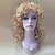 ieftine Peruci Sintetice Trendy-Peruci Sintetice Buclat Stil Fără calotă Perucă Blond Blond Păr Sintetic Pentru femei Blond Perucă Lung Halloween Wig