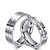 cheap Rings-Engagement Ring Cubic Zirconia Titanium Cubic Zirconia Titanium Steel Princess Classic / Women&#039;s / Men&#039;s / Rings Set / Wedding