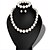 tanie Zestawy biżuterii-Damskie Cyrkonia Zestaw biżuterii Vintage Sztuczna perła Kolczyki Biżuteria Złoty Na Ślub Prezent