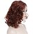 cheap Synthetic Trendy Wigs-Synthetic Wig Wavy Wavy Wig Short Fuxia Synthetic Hair Women&#039;s Red