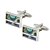 cheap Men&#039;s Accessories-Rectangle Silver Cufflinks Fashion Men&#039;s Costume Jewelry For Gift / Work