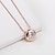 cheap Necklaces-Women&#039;s Crystal / Cubic Zirconia Pendant Necklace / Chain Necklace - Rose Gold Plated Sweet, Fashion, Elegant Rose Gold Necklace For Wedding, Party