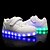 baratos Sapatos com luzes LED para Criança-Para Meninas LED / Conforto / Tênis com LED Pele PVC / Materiais Customizados Tênis Little Kids (4-7 anos) / Big Kids (7 anos +) Cadarço / Velcro / LED Branco / Preto / Vermelho Outono / Inverno / TR