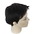 levne Motýlkové spony-černé paruky pro muže syntetická paruka výstřední rovná výstřední rovný vrstvený sestřih paruka krátká přírodní černá #1b syntetické vlasy pánská přírodní linie vlasů černá
