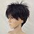 ieftine Peruci Sintetice Trendy-Synthetic Wig Straight Straight Layered Haircut Wig Short Black#1B Synthetic Hair Men&#039;s Black hairjoy