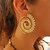 cheap Earrings-Women&#039;s Hoop Earrings Floral / Botanicals Flower Wave Ladies Earrings Jewelry Gold / Silver For Wedding Party Gift Daily Street Club