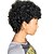 tanie Peruki bez czepka z ludzkich włosów-Mieszanka włosów ludzkich Peruka Krótkie Curly Jerry Curl Krótkie fryzury 2020 Curly Jerry Curl Peruka afroamerykańska Tkany maszynowo Damskie Naturalna czerń 8 cali