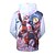 cheap Everyday Cosplay Anime Hoodies &amp; T-Shirts-Inspired by Naruto Naruto Uzumaki Anime Cosplay Costumes Japanese Cosplay Hoodies Print Long Sleeve Hoodie For Men&#039;s / Women&#039;s