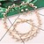ieftine Seturi de Bijuterii-Pentru femei Set bijuterii Imitație de Perle Leaf Shape femei, Modă, Elegant Include Auriu Pentru Nuntă Petrecere / Σκουλαρίκια