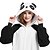 voordelige Kigurumi-pyjama&#039;s-Volwassenen Kigurumi-pyjama&#039;s Panda Dieren Lapwerk Onesie pyjama&#039;s Polar fleece Cosplay Voor Mannen &amp; Vrouwen Kerstmis Dieren nachtkleding spotprent Festival / Feestdagen kostuums