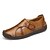 baratos Sapatilhas e Mocassins para Homem-Homens Sapatas de novidade Couro / Pele Primavera / Outono / Inverno / Verão Mocassins e Slip-Ons Preto / Castanho Claro / Castanho Escuro / Presilha / Combinação