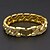 olcso Karkötők és karperecek-Men&#039;s Chain Bracelet Cuban Link Two tone cuff Luxury Rock Hip-Hop Streetwear Dubai Gold Plated Bracelet Jewelry Silver / Gold For Casual Club