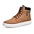 baratos Ténis para Homem-Homens Sapatas de novidade Sapatos Confortáveis Primavera / Outono Casual Ao ar livre Tênis Flocagem Preto / Vinho / Khaki / Miçangas