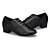 baratos Sapatos Para Dança de Salão &amp; Dança Moderna-Mulheres Sapatos de Dança Moderna Pele Napa Com Cadarço Salto Salto Baixo Personalizável Sapatos de Dança Preto / Interior