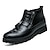 baratos Botas para Homem-Homens Sapatos Confortáveis Couro / Couro Sintético Primavera / Outono Botas Preto