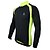 voordelige Damesfietskleding-Arsuxeo Heren Wielrenshirt Fietsen Jack Shirt Kleding Bovenlichaam Houd Warm Ademend Sneldrogend Sport Polyester Spandex Lycra Zwart / Groen Bergracen Wegwielrennen Kleding Comfortabel Passend