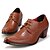 baratos Sapatos Oxford para Homem-Homens Sapatos Confortáveis Sintéticos Outono / Inverno Oxfords Vermelho / Marron / Preto / Festas &amp; Noite / Festas &amp; Noite