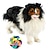 رخيصةأون لعب الكلاب-Ball Chew Toy Dog Chew Toys Cat Chew Toys Interactive Toy Squeaky Balls Dog Play Toy Dog Puppy Bell Nobbly Wobbly Durable Pet Exercise Pet Training Natural Rubber Gift