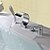 voordelige Badkranen-Badkraan - Hedendaagse Chroom Romeins bad Keramische ventiel Bath Shower Mixer Taps / Messing