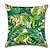 tanie kwiatowy i roślinny styl-zestaw 6 poszewek na poduszki botaniczne ptaki tropikalne rzuć poszewka na poduszkę poduszka zewnętrzna do salonu sofa kanapa łóżko krzesło zielony