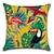 baratos estilo floral e plantas-conjunto de 6 fronhas de pássaros tropicais botânicos almofada ao ar livre almofada para sala de estar sofá sofá cama cadeira verde