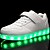 abordables Zapatos con luz para niños-Chico Zapatillas de deporte LED / Confort / Zapatos con luz Materiales Personalizados / Semicuero Niños pequeños (4-7ys) / Niños grandes (7 años +) Con Cordón / Cinta Adhesiva / LED Blanco / Negro